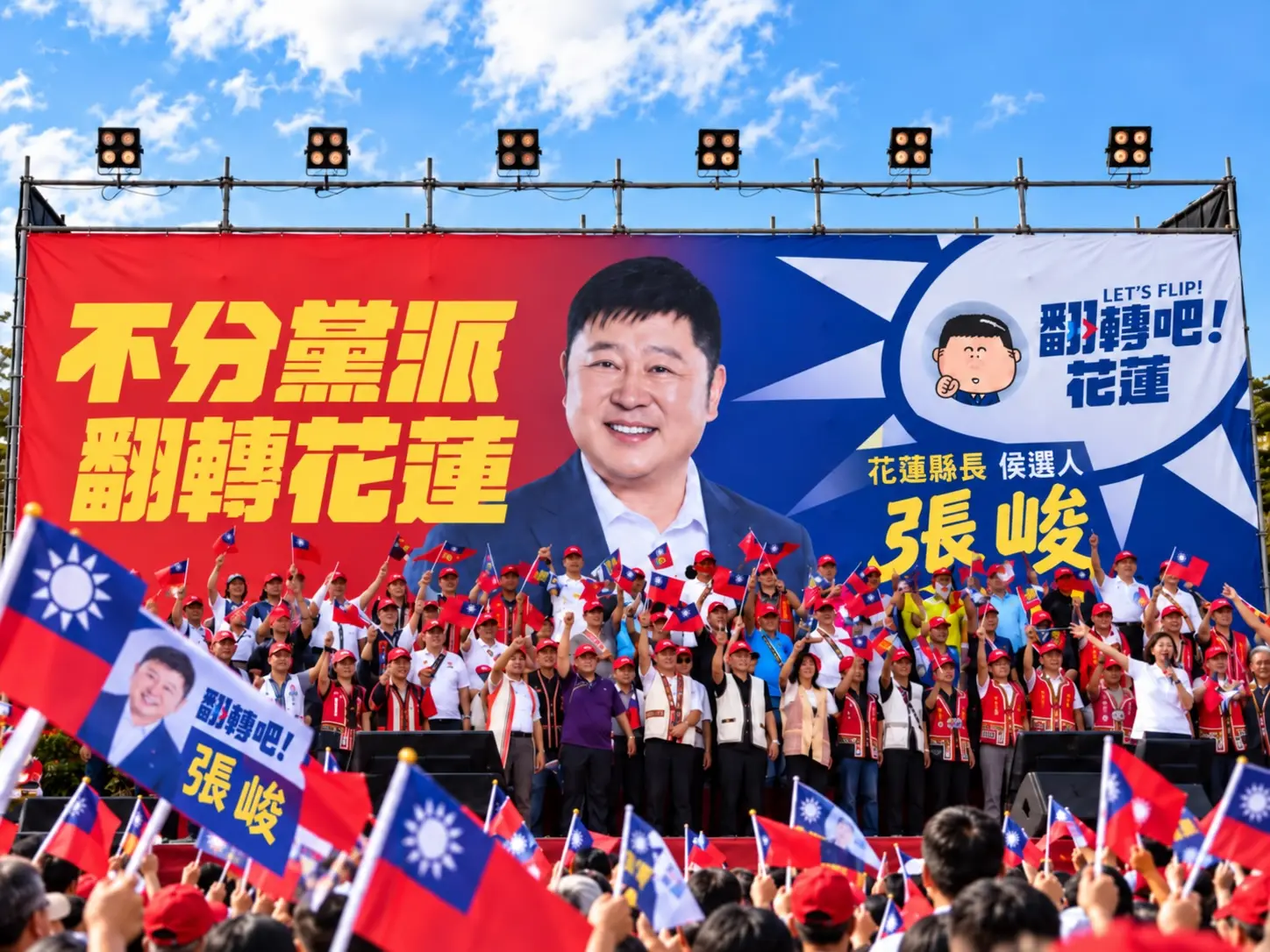 2026 年花蓮縣長參選人張峻競選總部成立大會